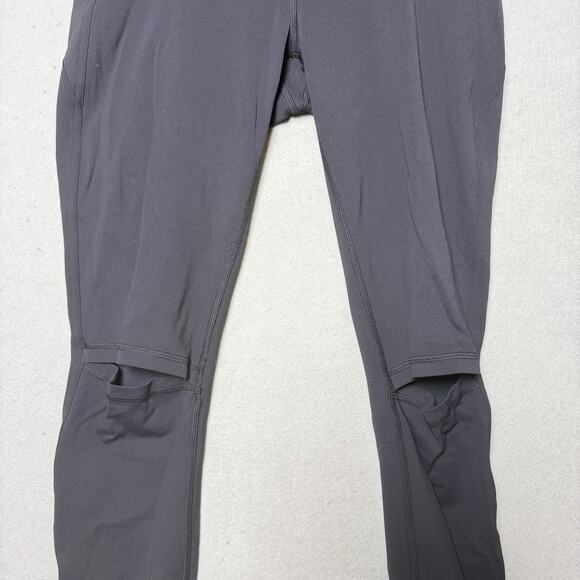 Lululemon Force Within High Rise Legging Knee Holes Black Pant Womens Size 8 - Picture 3 of 10